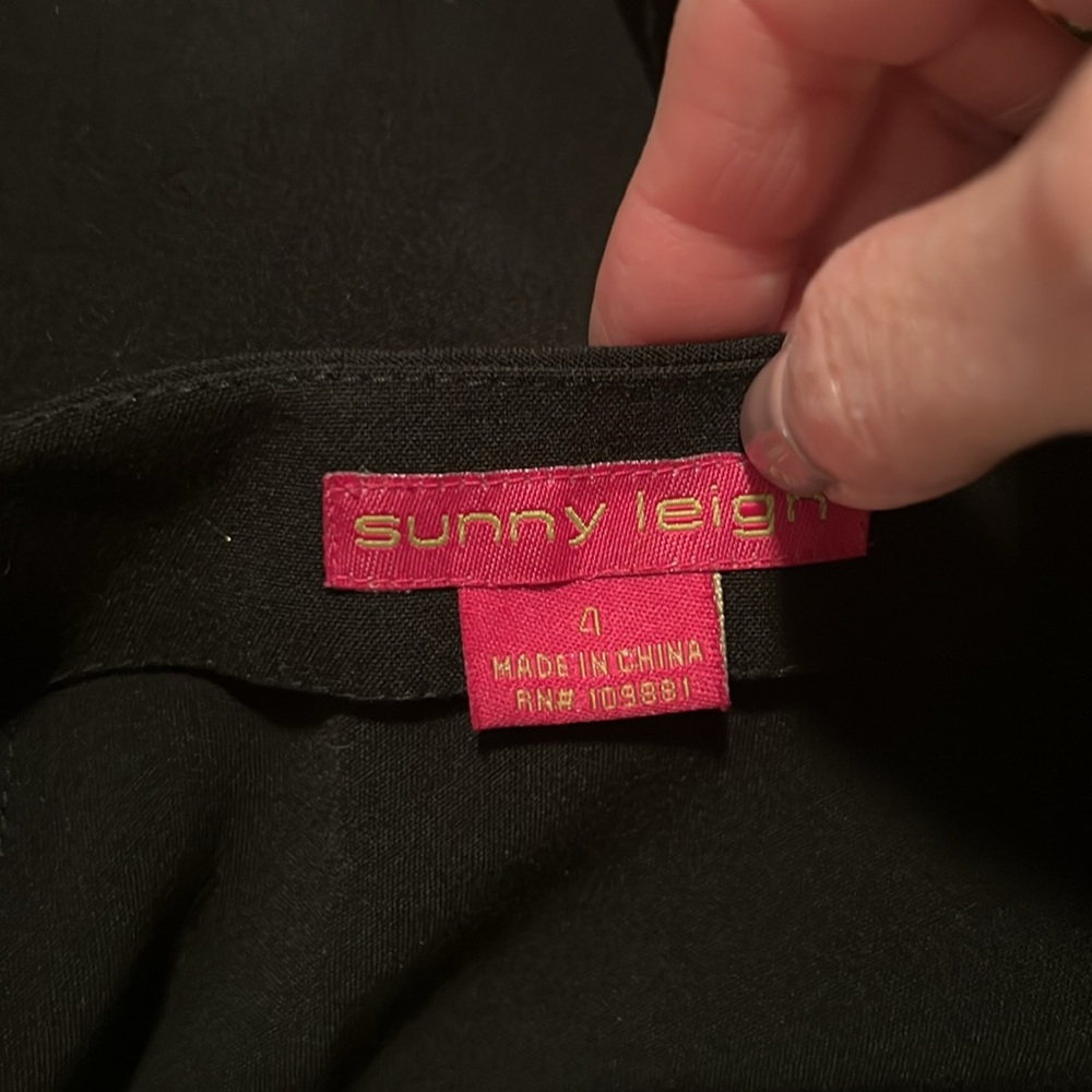 SunnyLeigh Vtg 90s Black Velvet Lace Crepe Midi Skirt Bohemian Asymmetric Flare4 - Picture 8 of 16